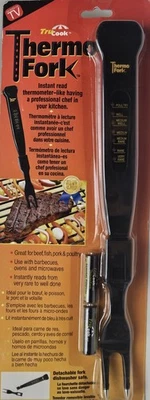 TruCook Thermo Fork Instant Read Meat Thermometer BBQ Temperature Checker NEW - Image 1 of 4