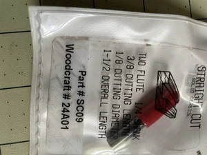 Straight Cut 1/8 Bit For Router - Picture 1 of 3