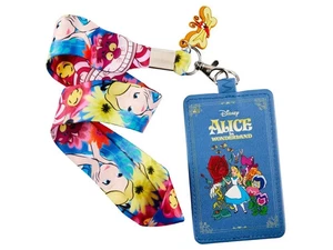 Disney Loungefly Alice nel paese delle meraviglie porta carte d'identità cordino - Foto 1 di 5