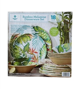 Member’s Mark 18-Piece Dinnerware Set - Palm Island NEW - Picture 1 of 3