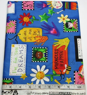 2004 Quilt Of Dreams 27"WOF Remnant Robert Kaufman Cotton Sew Quilt Fabric - Image 1 of 3
