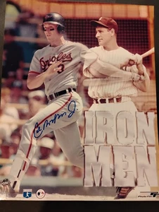 Cal Ripken Jr Autographed Baltimore Orioles 8x10 PF Photo Batting- Coa Showcase - Picture 1 of 8
