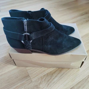 Lucky Brand Damenstiefel schwarz geöltes Wildleder neu kostenloser Versand Größe 10M - Bild 1 von 8