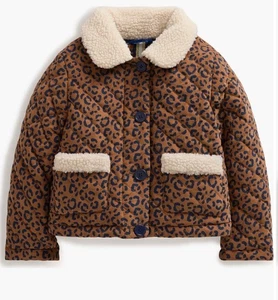 Mini Boden Kids Faux Shearling Trim Corduroy Jacket 6-7Y - Picture 1 of 9