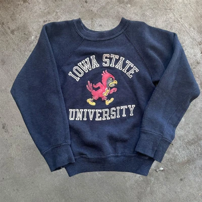 Vintage Iowa State University 60s Flocked Print Youth Small 12x16 - Image 1 of 4