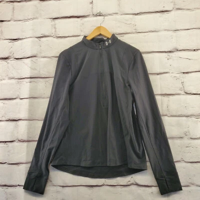 UNDER ARMOUR Jacket Womens XL Athletic Running Reflective 1/2 Zip Black NWT - Image 1 of 4