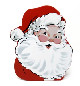Caja de recuerdo troquelada Punch Studio Navidad alegre Santa Claus 27048 - Imagen 1 de 4