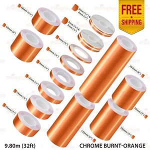 PinStriping Pin Stripe Adhesive Tape Styling Vinyl Sticker CHROME BURNT-ORANGE - Picture 1 of 27