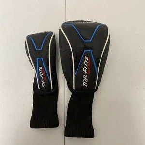 Top Flite JR Junior Hybrid & Driver Golf Head Cover Club Cover Black Nylon - Picture 1 of 7