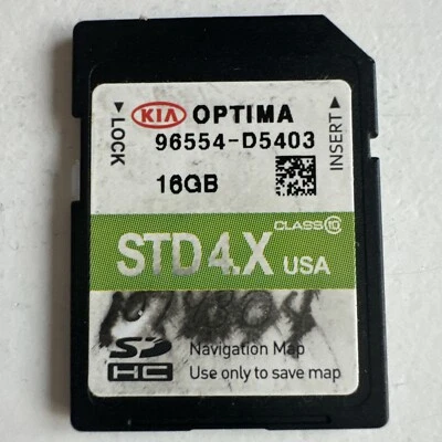 KIA OPTIMA Map Navigation SD Memory Card 96554 D5403 - Image 1 of 2