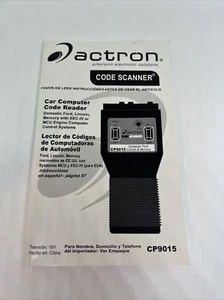 Actron Precision Electronic Solutions Code Scanner Manual CP9015 2004-2007 - Picture 1 of 6