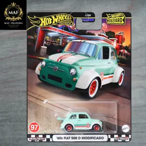 Hot Wheels Premium 60s Fiat 500 D Modificado #97 Neu 2024 - Bild 1 von 4