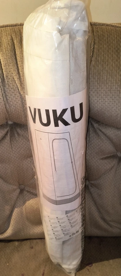 IKEA Vuku Wardrobe 803.319.73 White ZIPPER Side Hooks Pop up Closet