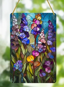 SUNCATCHER- Lavender Window Hanging Acrylic Decoration 12x8 - Picture 1 of 4