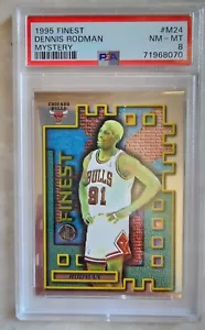 🔥1995 Finest Basketball #M24 Dennis Rodman Mystery PSA 8 Low Pop 11 Clean Case - Picture 1 of 3