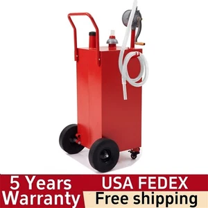 🔥Fuel Caddy 40 Gallon Fuel Tank With Wheels for Cars Lawn Mowers Boat Portable - Picture 1 of 8