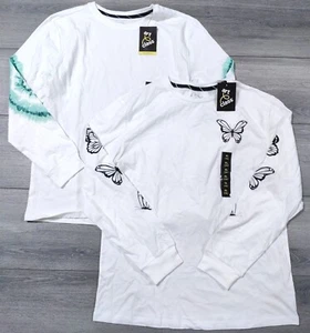 Girls XL 16 Art Class Butterfly Tie Dye Long Sleeve Shirt Lightweight Cute Combo - Picture 1 of 5