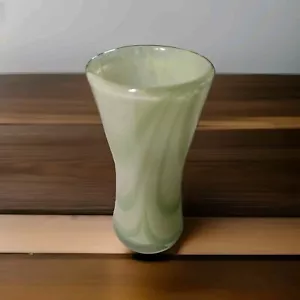 Vintage Blown Heavy Art Glass Vase - Picture 1 of 4