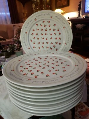 Conjunto de 11 placas de cerâmica HALLMARK Appreciation Grateful Thankful  - Imagem 1 de 4