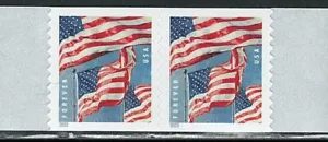 Mint US Pair of Coil Flag Stamp, Scott# 5656 (MNH) - Picture 1 of 1