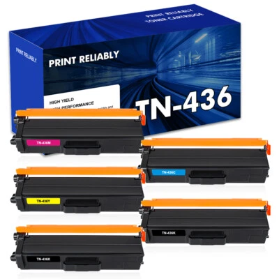 5x TN436 Toner Compatible with Brother TN433 HL-L9310CDW MFC-L8900CDW High Yield - Image 1 of 4