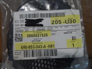 6r0853343A Emblem Hinterteil Gitter VW Polo Bj2010 (EM7) - Picture 1 of 3