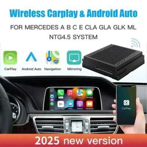 Wireless Carplay & Android Auto for Mercedes Benz (A/B/C/E/CLA/GLA/GLK/ML) NTG4. - Picture 1 of 6