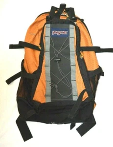 Jansport  Couloir Sturdy Nylon Backpack Gold Black Lots Storage Hiking Camping - Picture 1 of 12