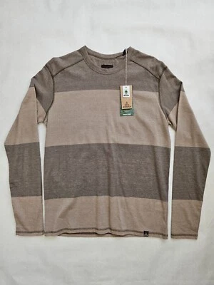 PRANA - CAMISA JERSEY MANGA LARGA - BARRO - PEQUEÑA - ¡TOTALMENTE NUEVA! Foto 1 de 4