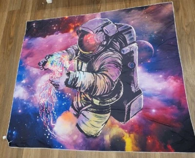 Tapiz de espacio psicodélico de medusas de 5 pies X 4 pies colgante de pared  Foto 1 de 2