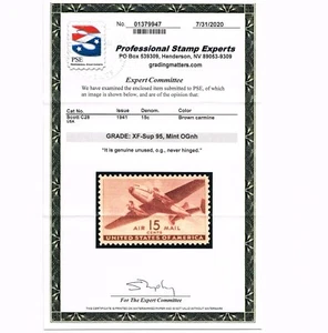 EXCEPTIONAL GENUINE SCOTT #C28 MINT PRISTINE OG NH PSE CERT GRADED XF-SUPERB-95 - Picture 1 of 3