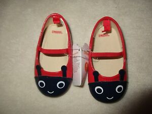 Gymboree Ladybug Crib Shoes Size 12-18 Months