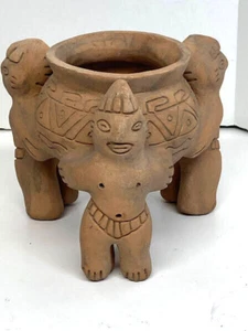 Vintage mexikanische aztekische Terrakotta Keramikkunst - Bild 1 von 20