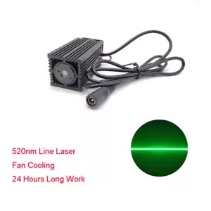 Modulo laser linea verde alta potenza 520nm 1W 500mW 300mW luce laser verde - Foto 1 di 4