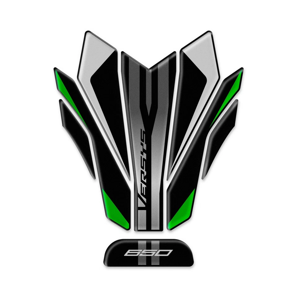 AZ GRAPHISHOP Paraserbatoio per Kawasaki Versys 650 2024 GP-2012 Candy Lime Green