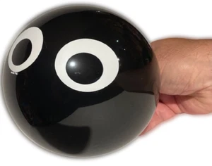 10 Pack 5" BLACK SPIDER EYES LATEX BALLOONS Sculptures Cartoon Eyeballs Animal - Picture 1 of 17