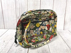 Vera Bradley - Poppy Fields Bowler Bag Handbag - Retired Rare 2010 - Red Flowers - Picture 1 of 5