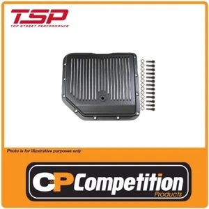 GM TURBO 350 TH350 AUTOMATIC TRANSMISSION BLACK FINNED OIL PAN 13 BOLT - Picture 1 of 1