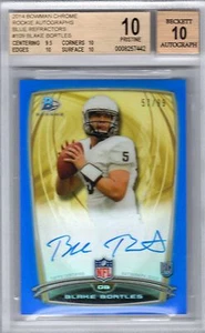 Blake Bortles Bowman 2014 refractor azul cromado automático radiocontrol BGS 10 Jags prístinos - Imagen 1 de 2