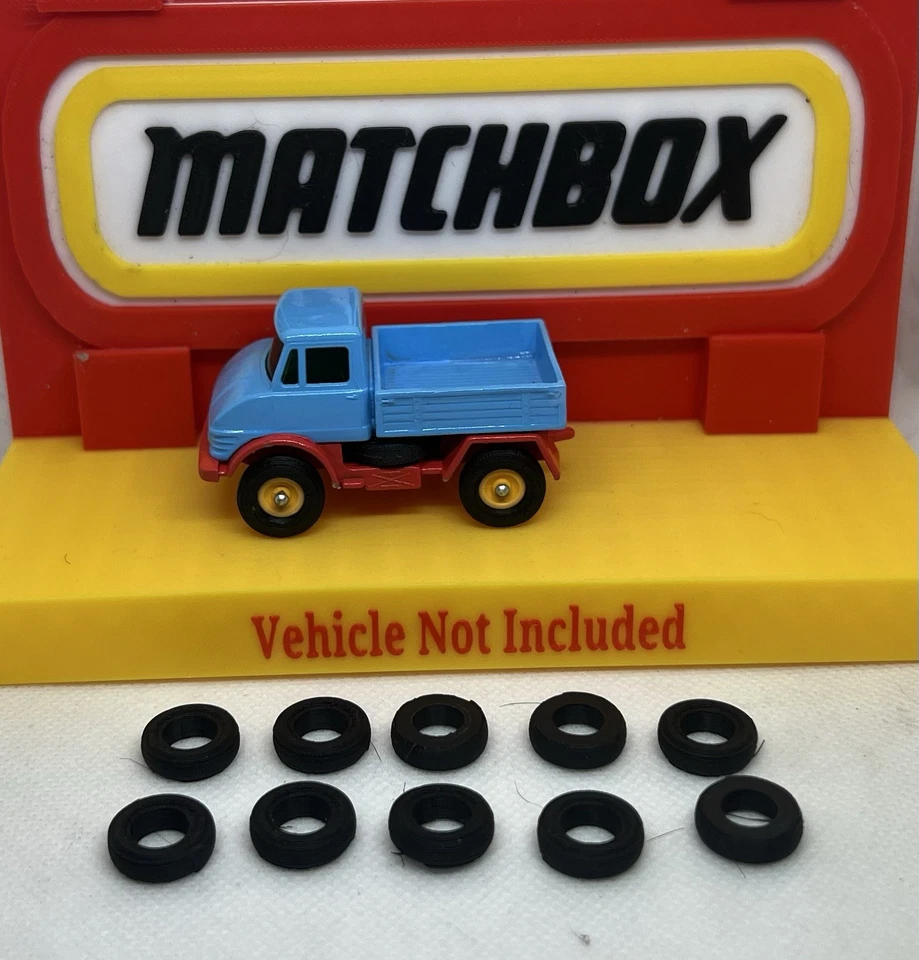 UNIMOG MATCHBOX SERIES NO.49 LESNEY TRUCK Tires 2 Sets) Truck Not Included - Image 1 of 1