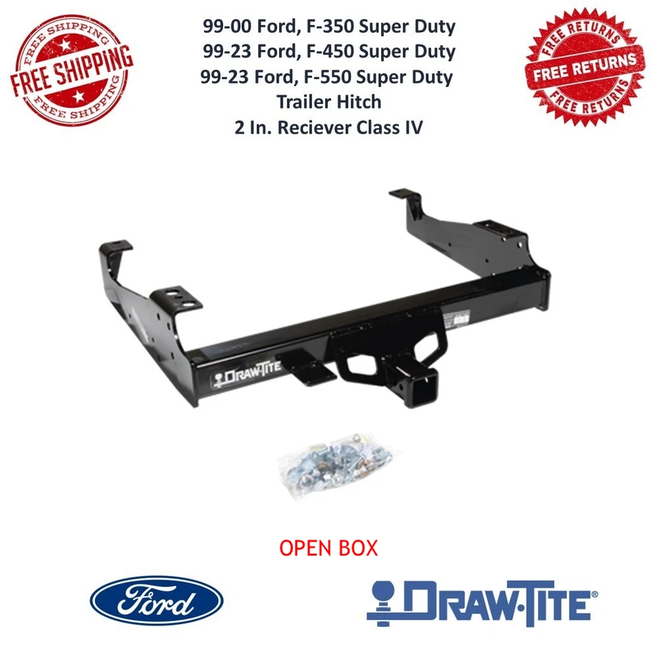 Enganche de remolque Draw-Tite 41547 clase IV, receptor de 2 pulgadas para F-350, F-450, F-550 SD Foto 1 de 4