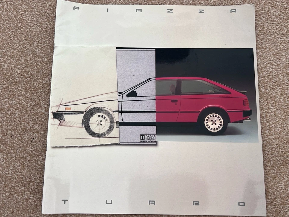 Original Isuzu Piazza Turbo Brochure – Giugiaro Design, 1980s UK Issue - Image 1 of 4
