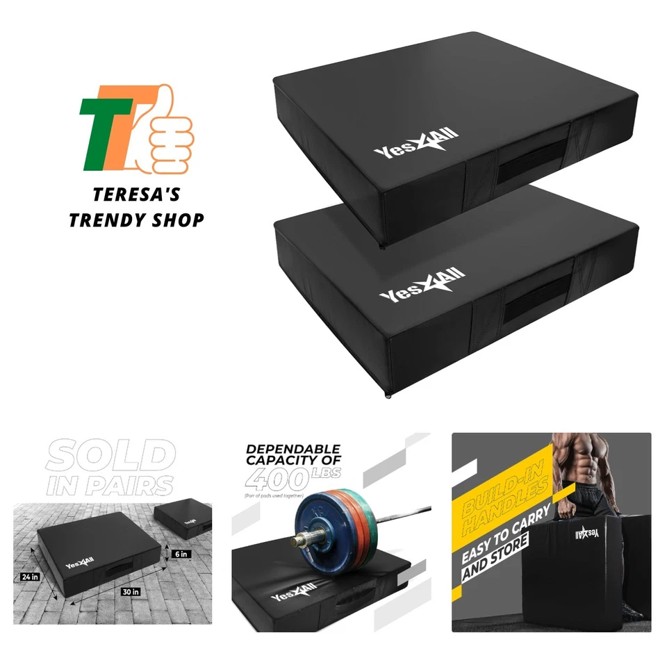 Powerlifting Essential - 30x24in Drop Pads with PVC Cover for Safe Weight Drops - Image 1 of 4