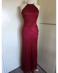 My Michelle Gr. 1 merlot Pailletten glitzerndes Abendkleid - Bild 1 von 12