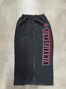 Pantalones deportivos universitarios grises vintage de la Universidad de Pensilvania de los años 90 - Imagen 1 de 9