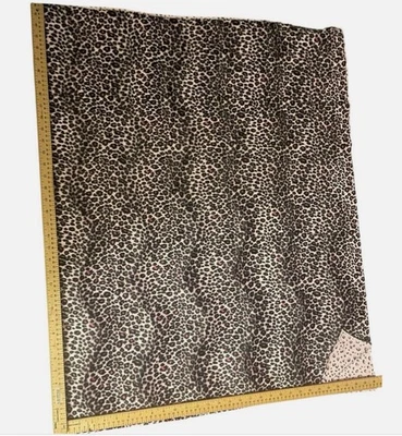 One Yard Leopard print plush fabric Faux Fur - Image 1 of 3