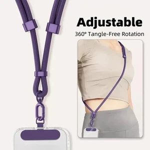 Universal Crossbody Nylon Patch Handy Schlüsselbänder Seil Handy Riemen Lanyard - Bild 1 von 20