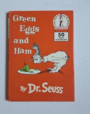 Green Eggs and Ham by Dr. Seuss (1960) HC, DJ, True First Edition Foto 1 de 4
