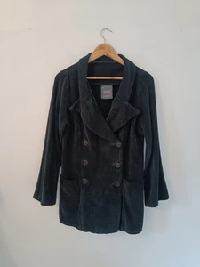 Out Of Xile Dark Green Herringbone Pattern Jacket Size 1 8/10 - Picture 1 of 15