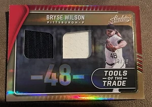 2022 Panini Absolute Baseball Bryse Wilson Tools of the Trade Dual Relic #'d /99 - Picture 1 of 2